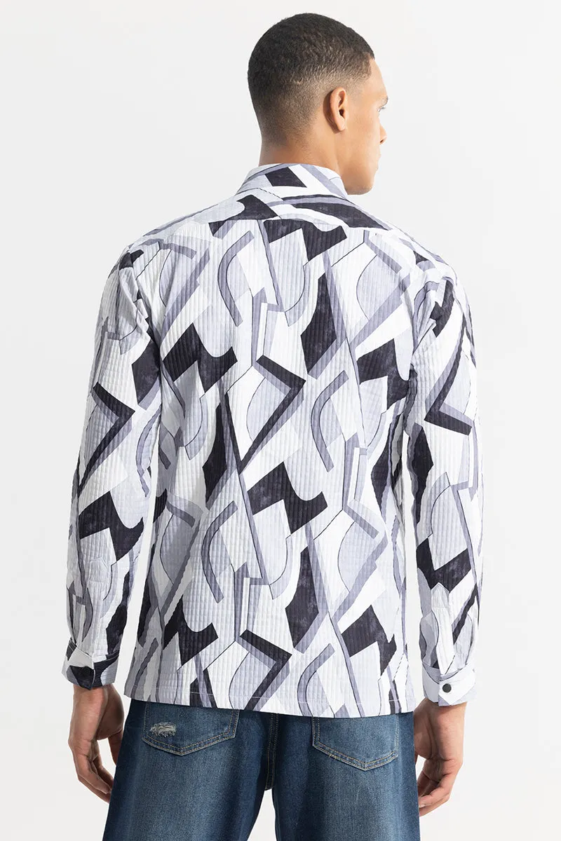 Abstractix White Overshirt