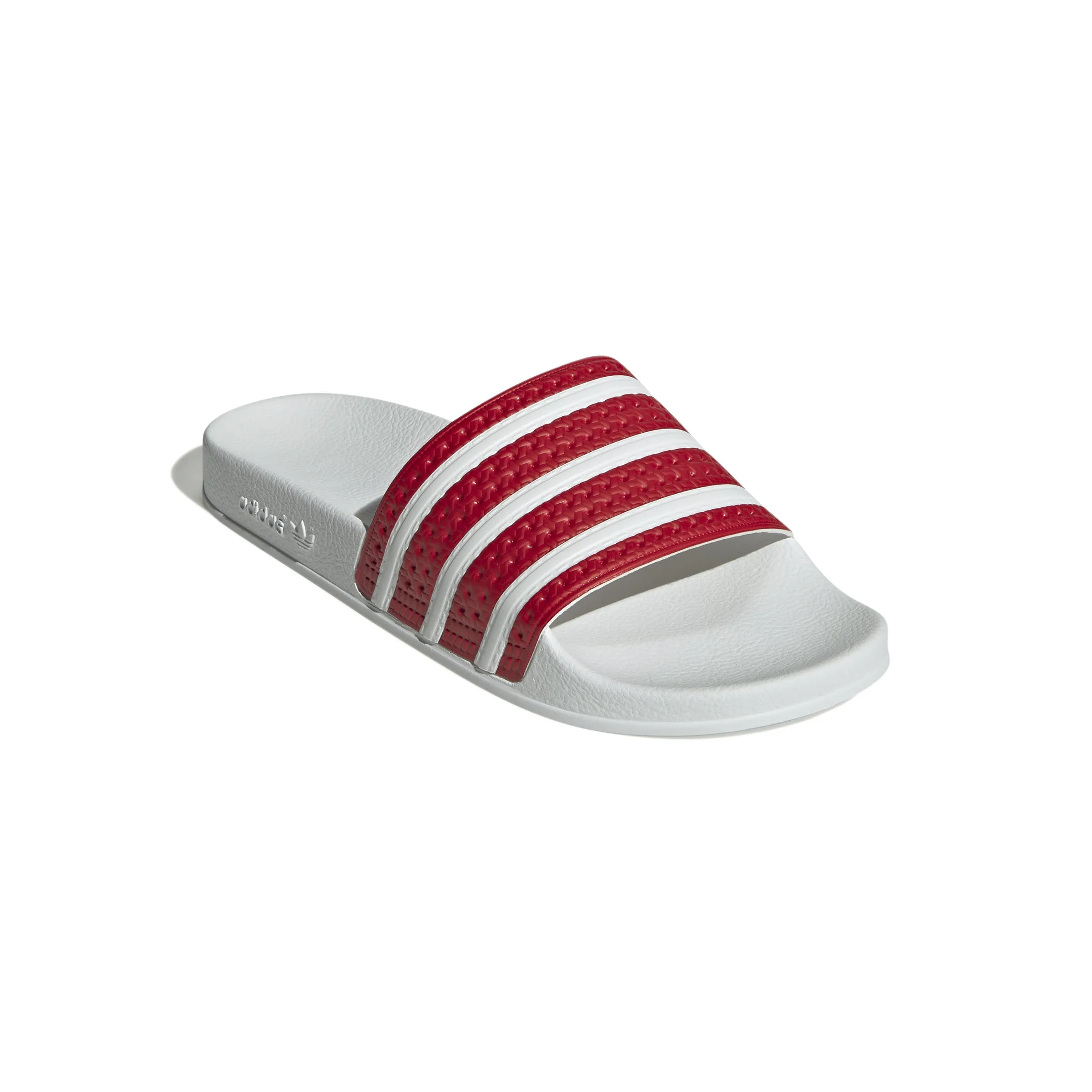 adidas Adilette Scarlet / White / White