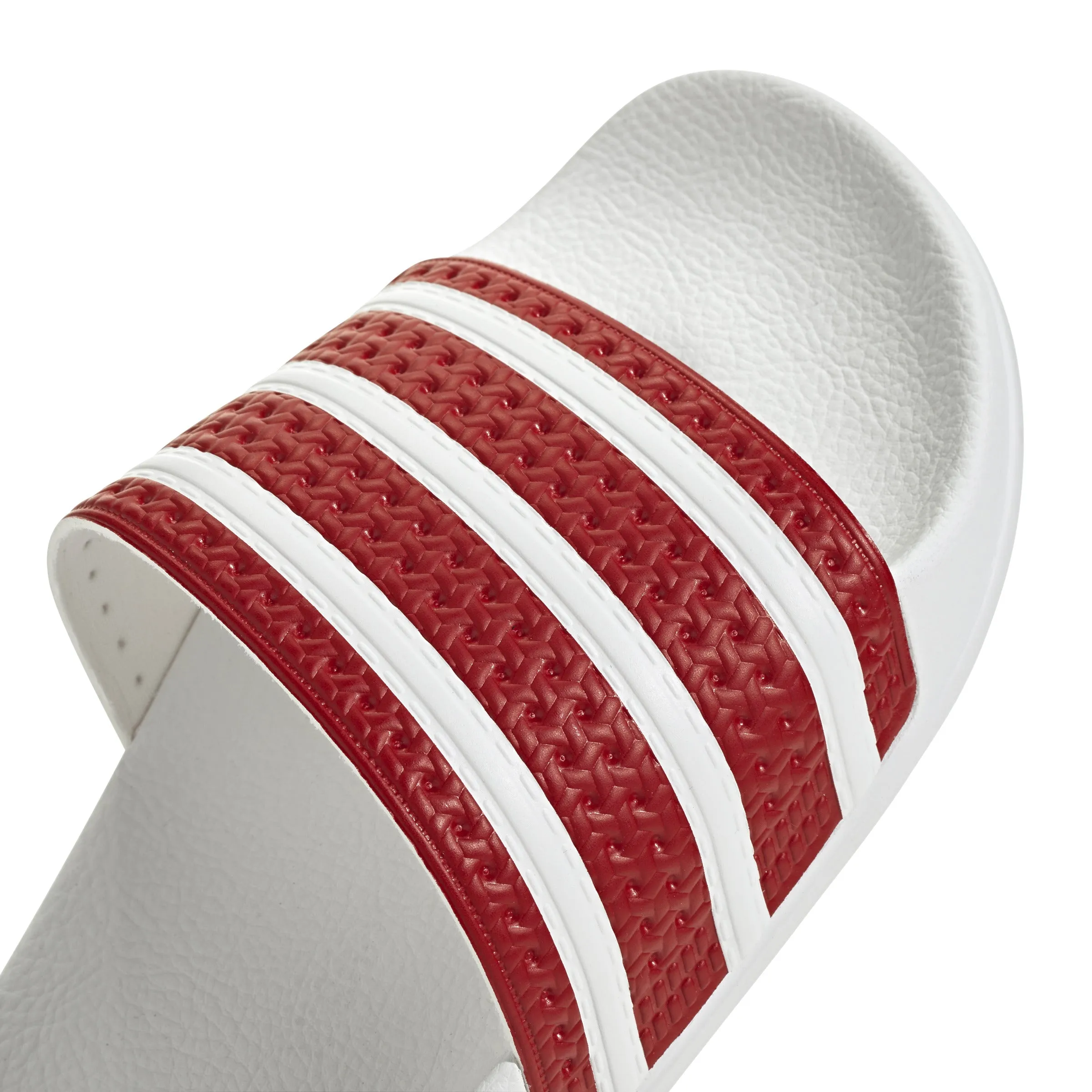 adidas Adilette Scarlet / White / White