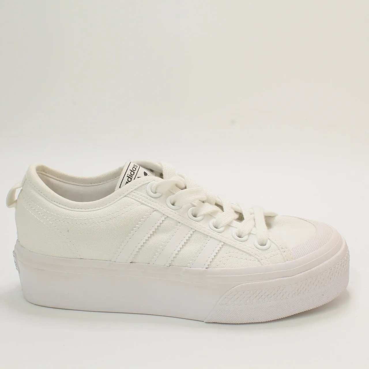 adidas Nizza Platform White White White Uk Size 4