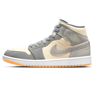 Air Jordan 1 Mid Coconut Milk Particle Grey