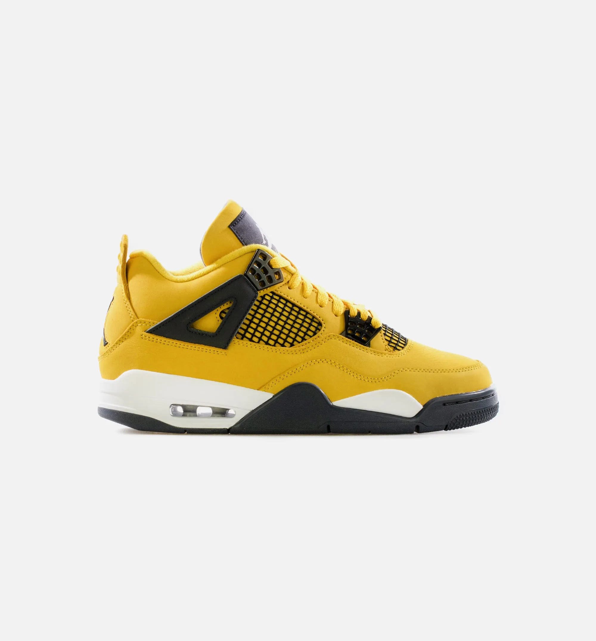 Air Jordan 4 Retro Lightning Mens Lifestyle Shoe - Tour Yellow/White/Dark Blue Grey Limit One Per Customer