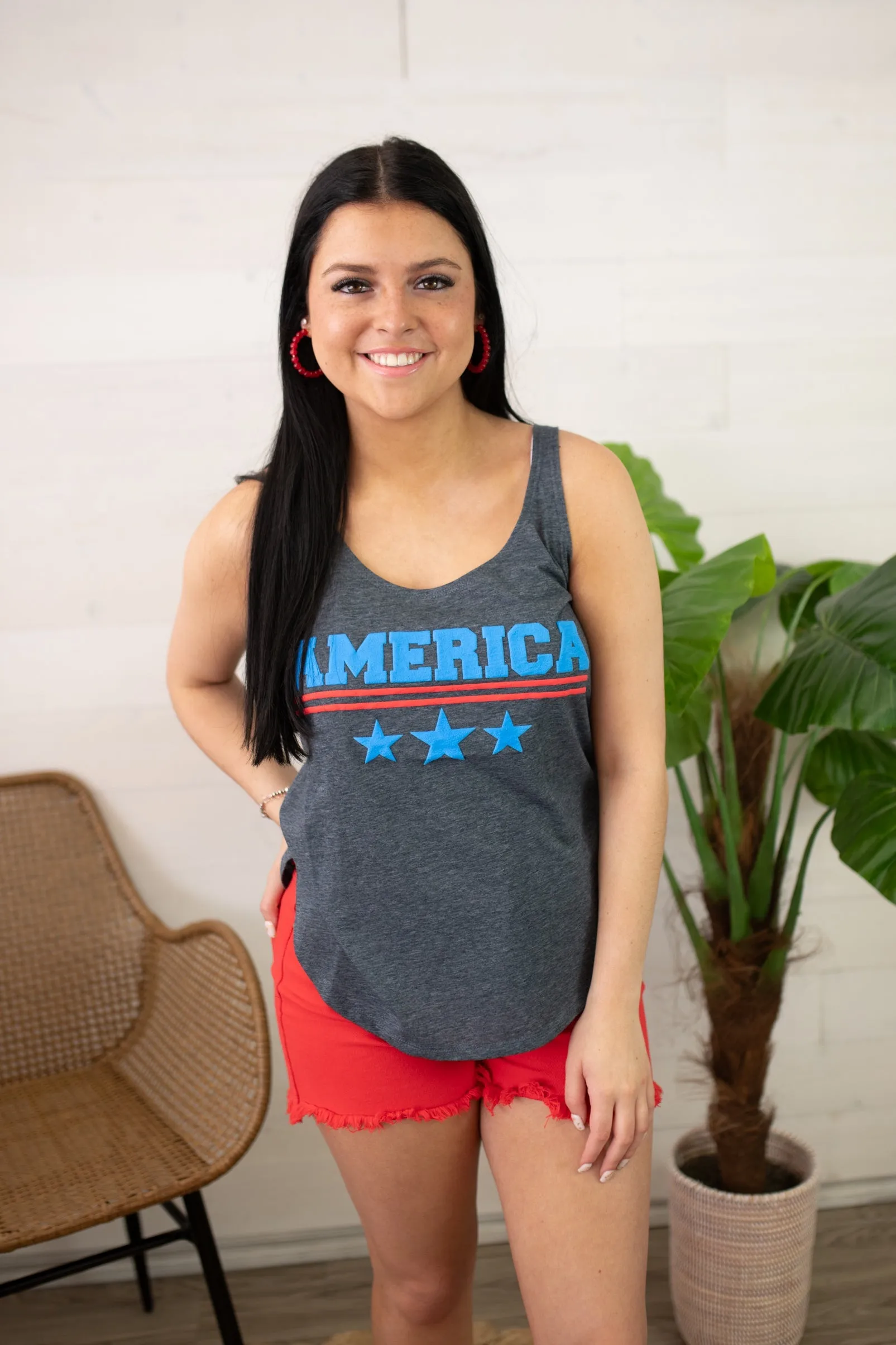 America Grey Tank