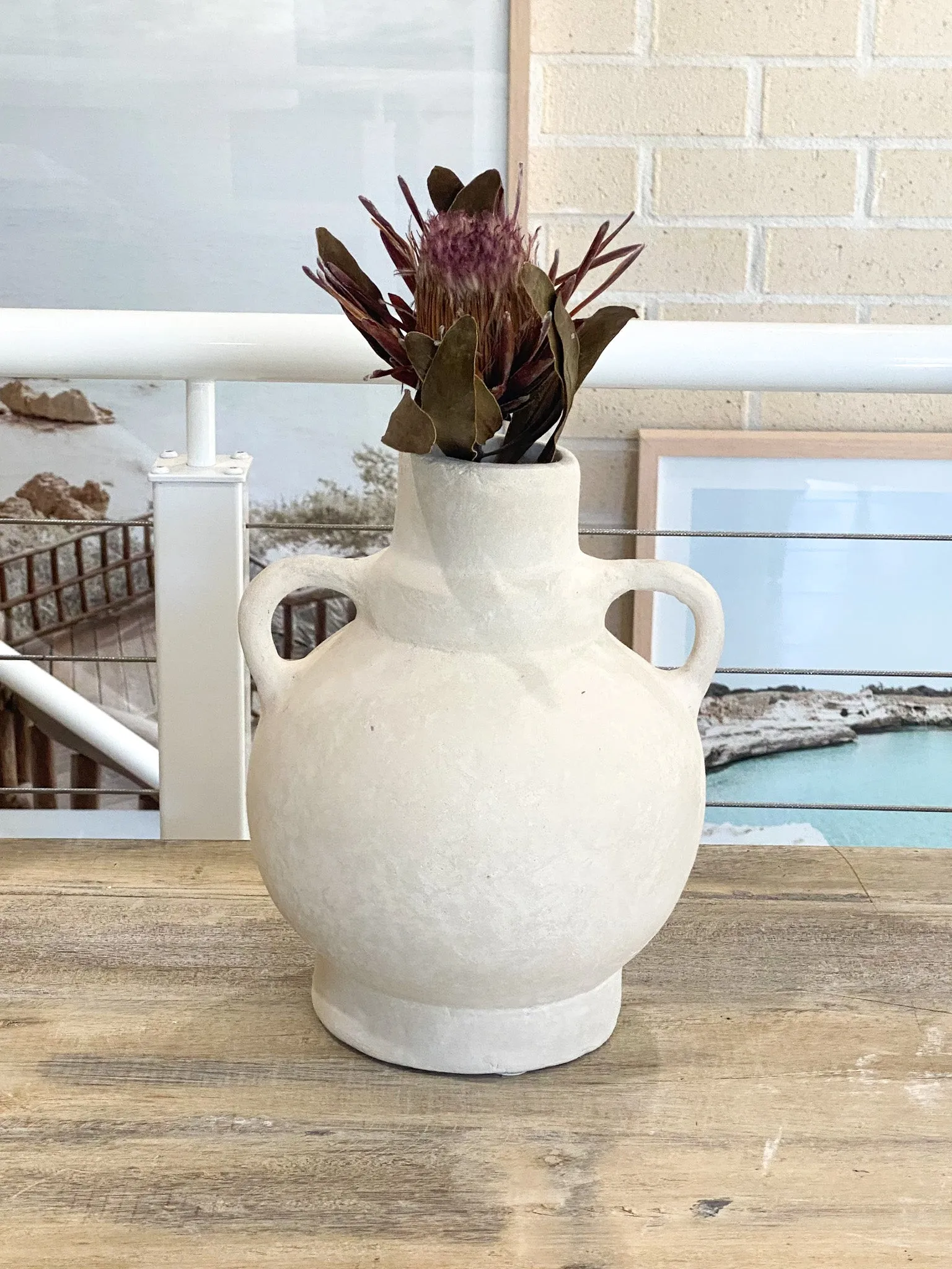 Augustus Vase - White