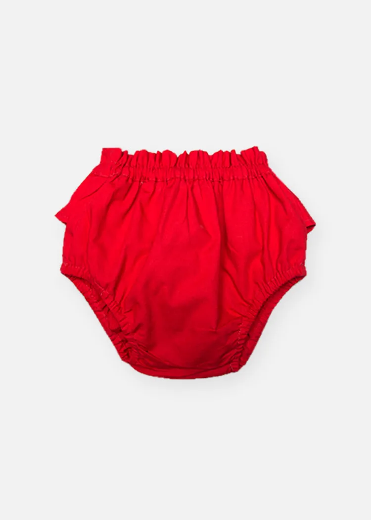 Baby Frilly Knicker Red