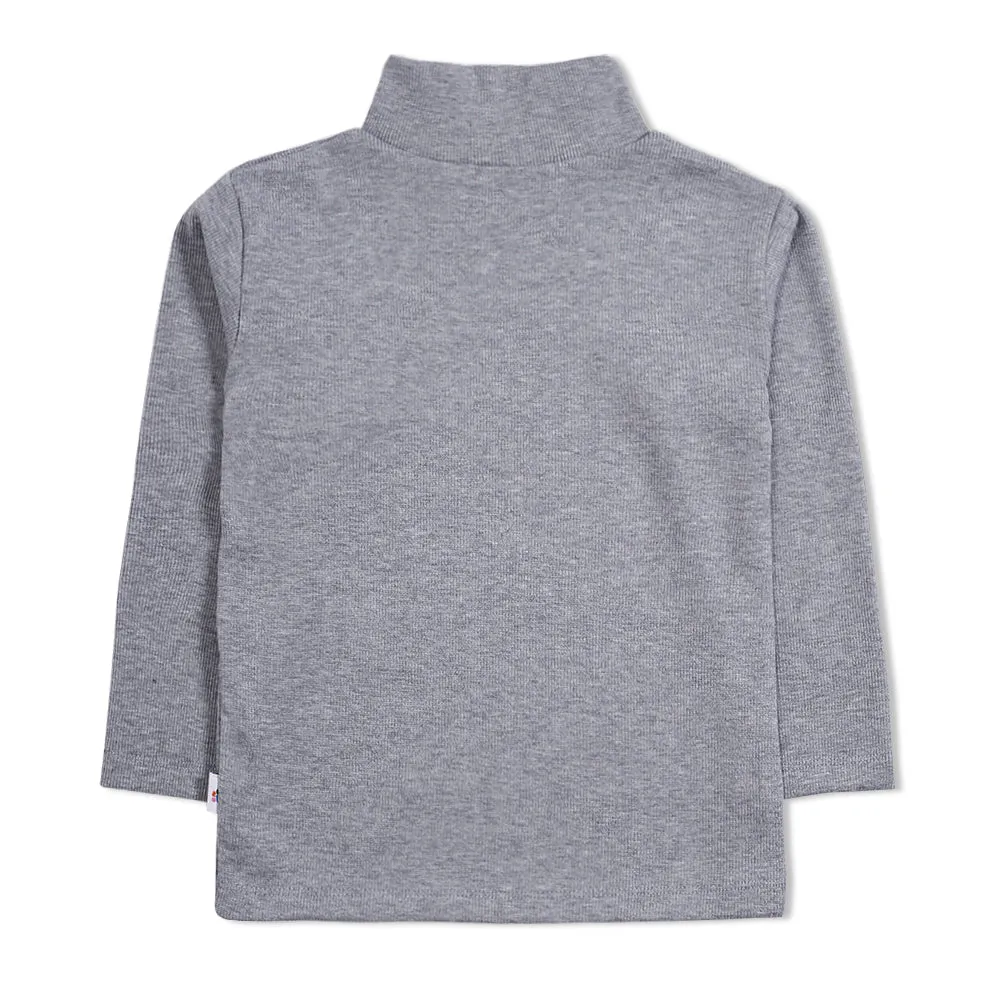 Basic Grey High Neck