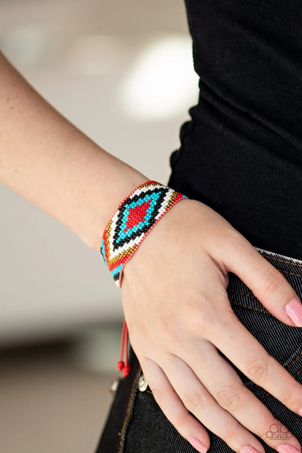 Beautifully Badlands Red-Bracelet