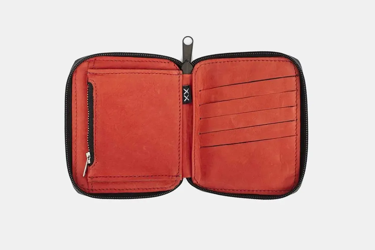 Billetera - Mini Zip Red