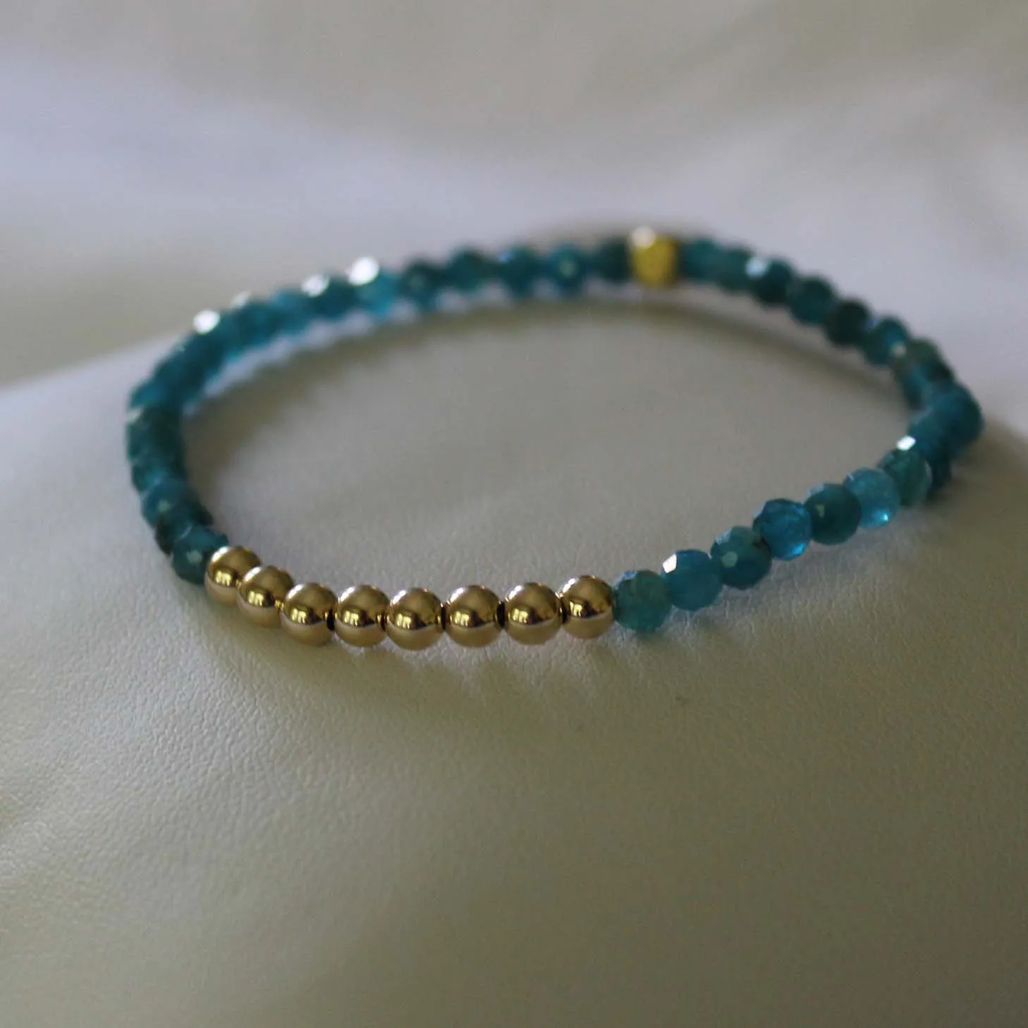 Blue Apatite Bracelet