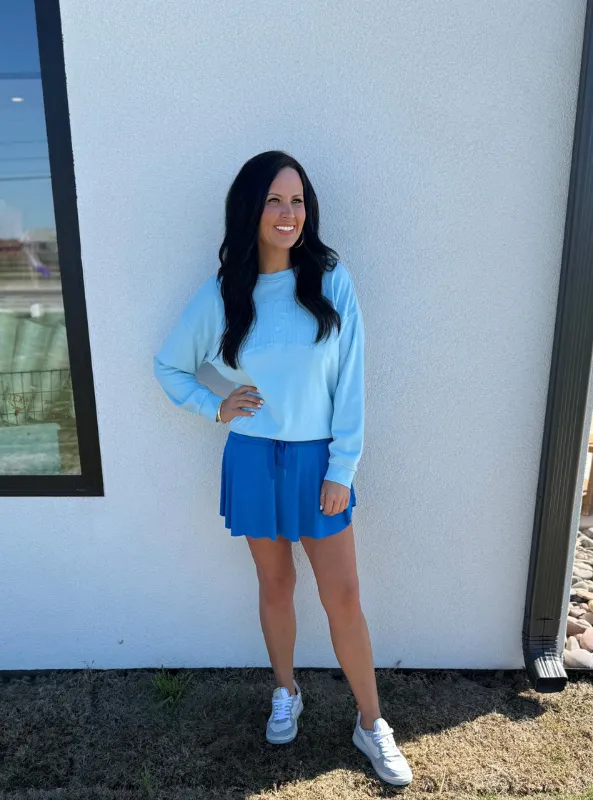 Blue Athletic Skort