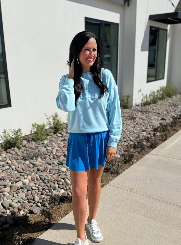 Blue Athletic Skort