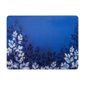 Blue Foliage Placemats Set of 6 - Blue