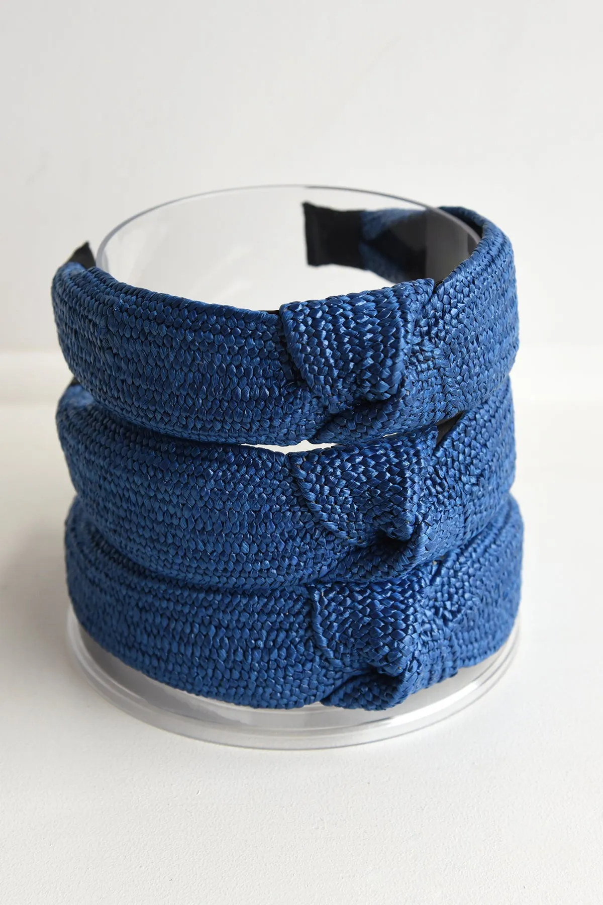 BLUE KNOTTED HEADBAND