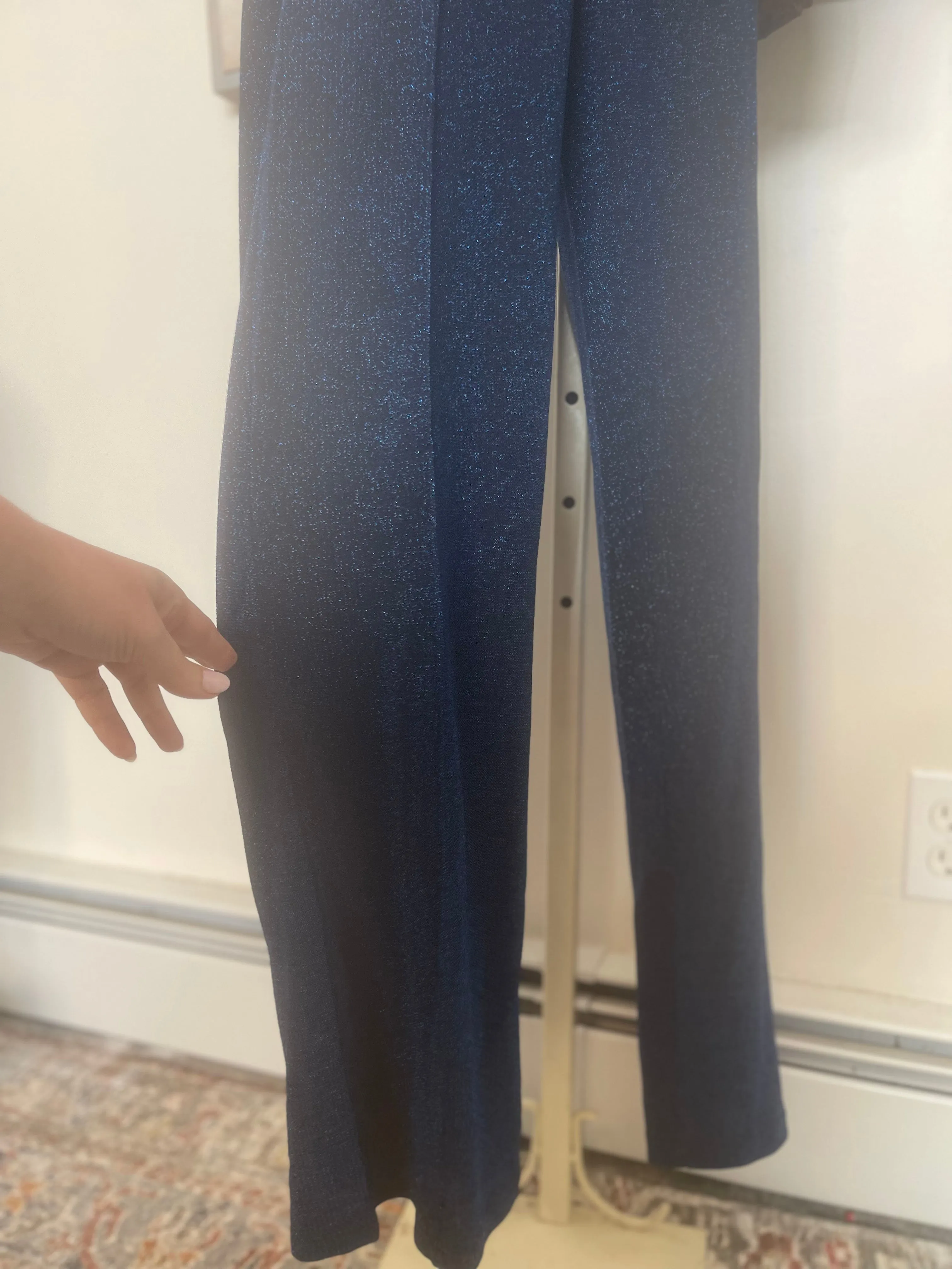 Blue Lurex Pants