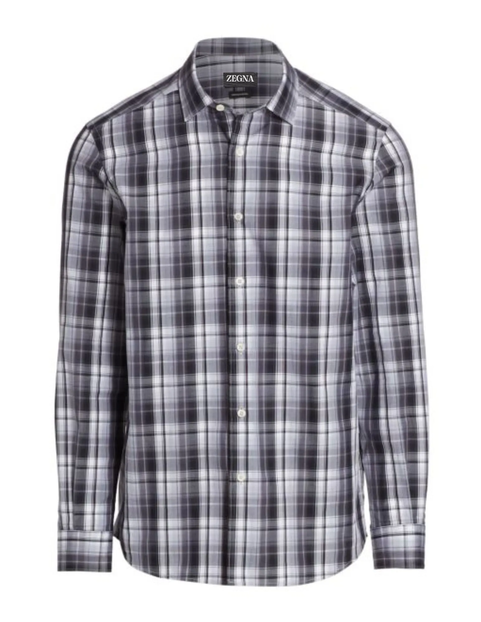 Centoquaranta Grey Plaid Sportshirt