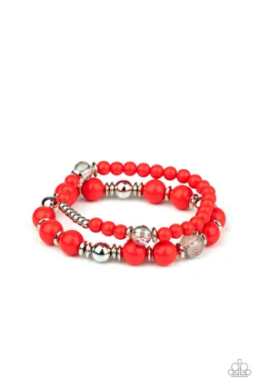 Colorful Collisions Red-Bracelet