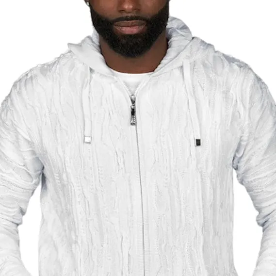 Coogi White Out Zip Hoody (White)