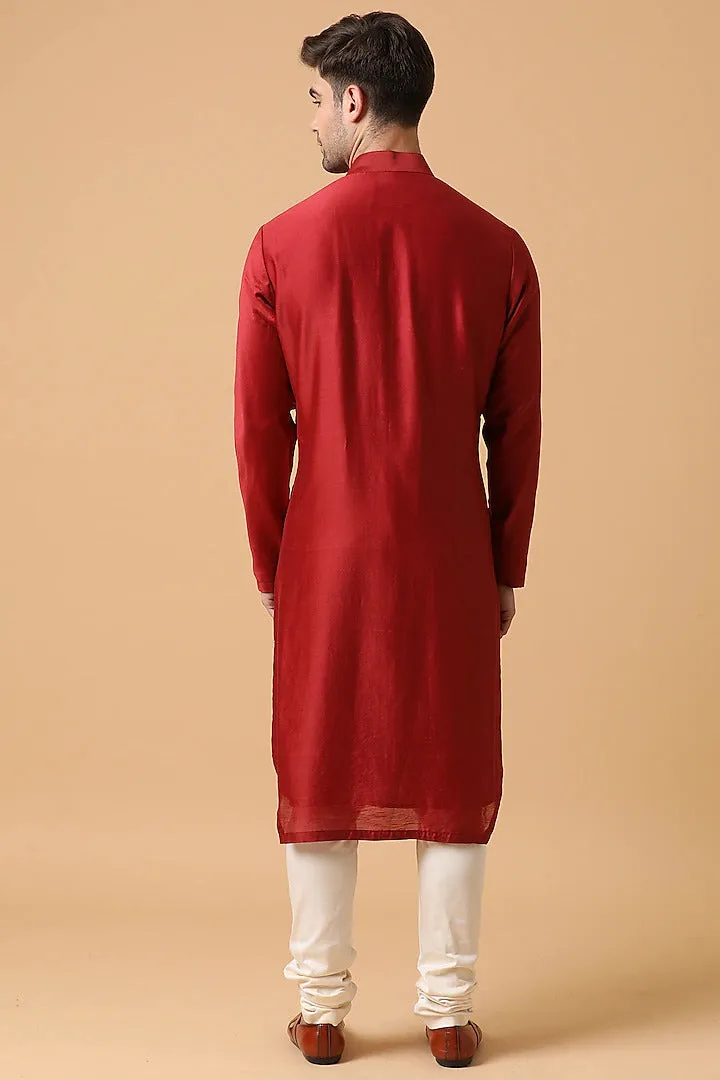 Crimson Red Kurta Set