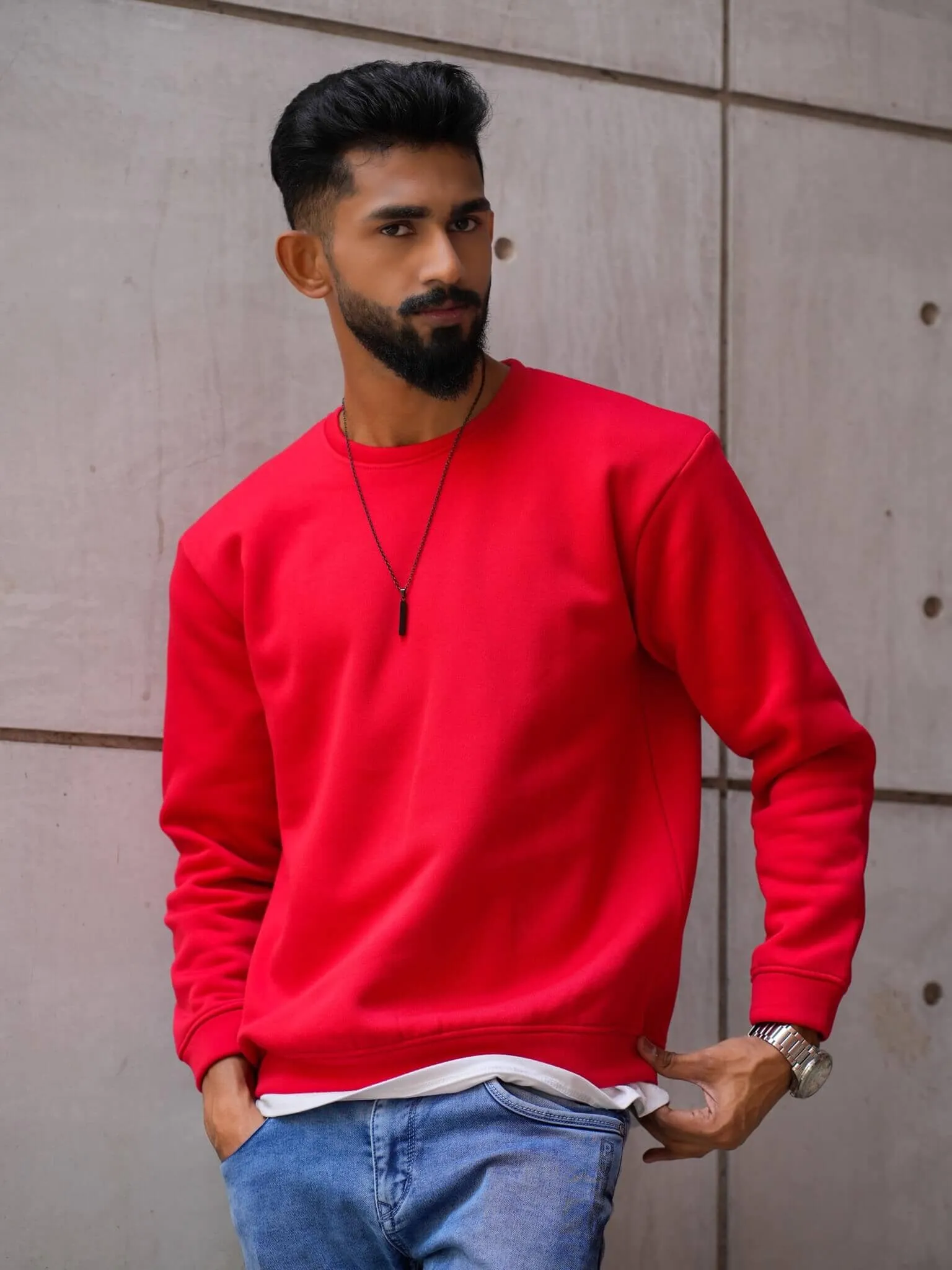 Crimson Red Sweatshirt