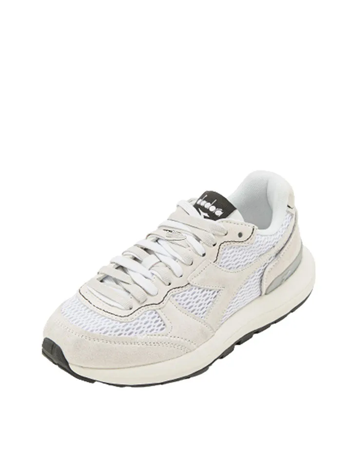 Diadora Women Kmaro 42 Suede Mesh Wax Trainers White / White / White