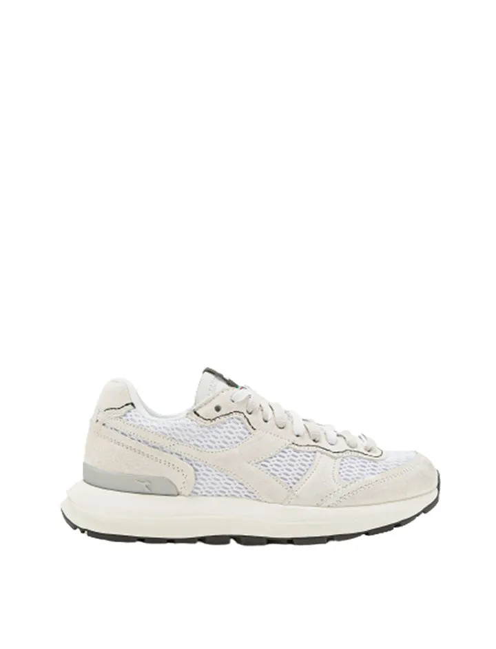 Diadora Women Kmaro 42 Suede Mesh Wax Trainers White / White / White