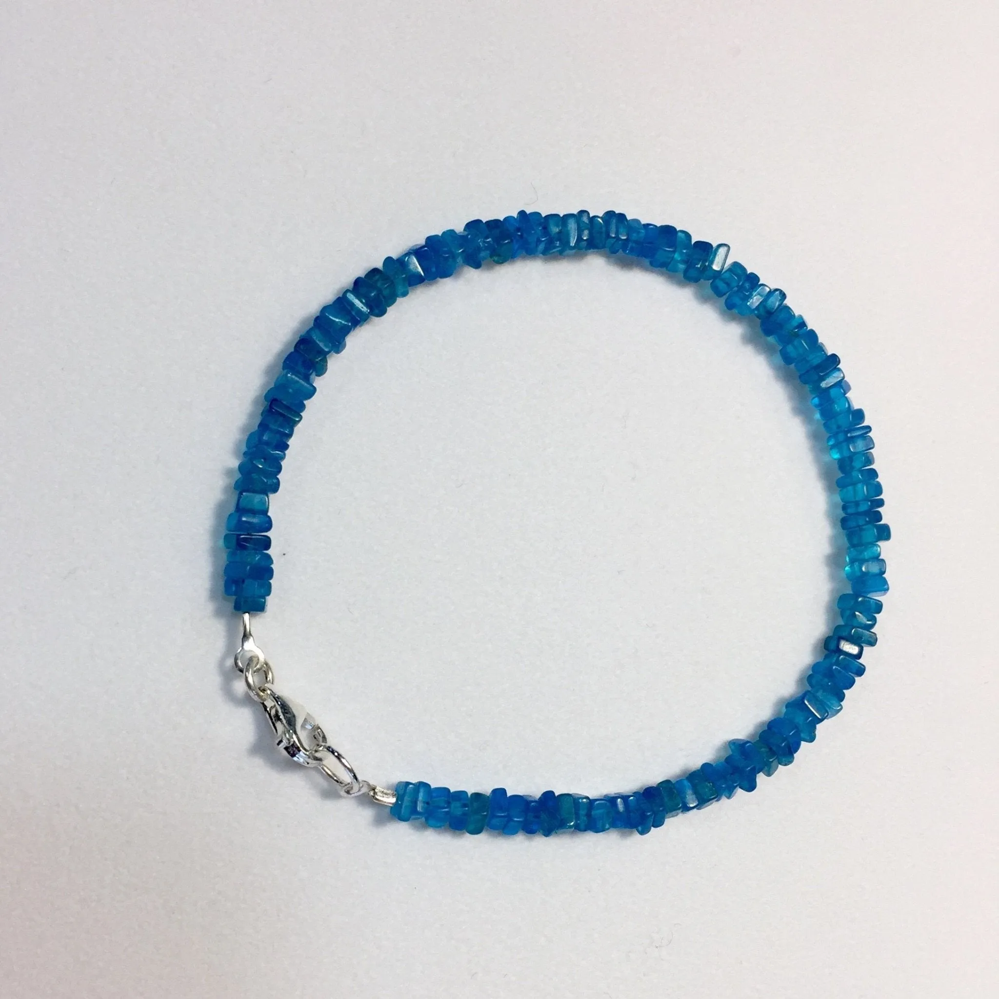 Electric Blue Apatite Bracelet