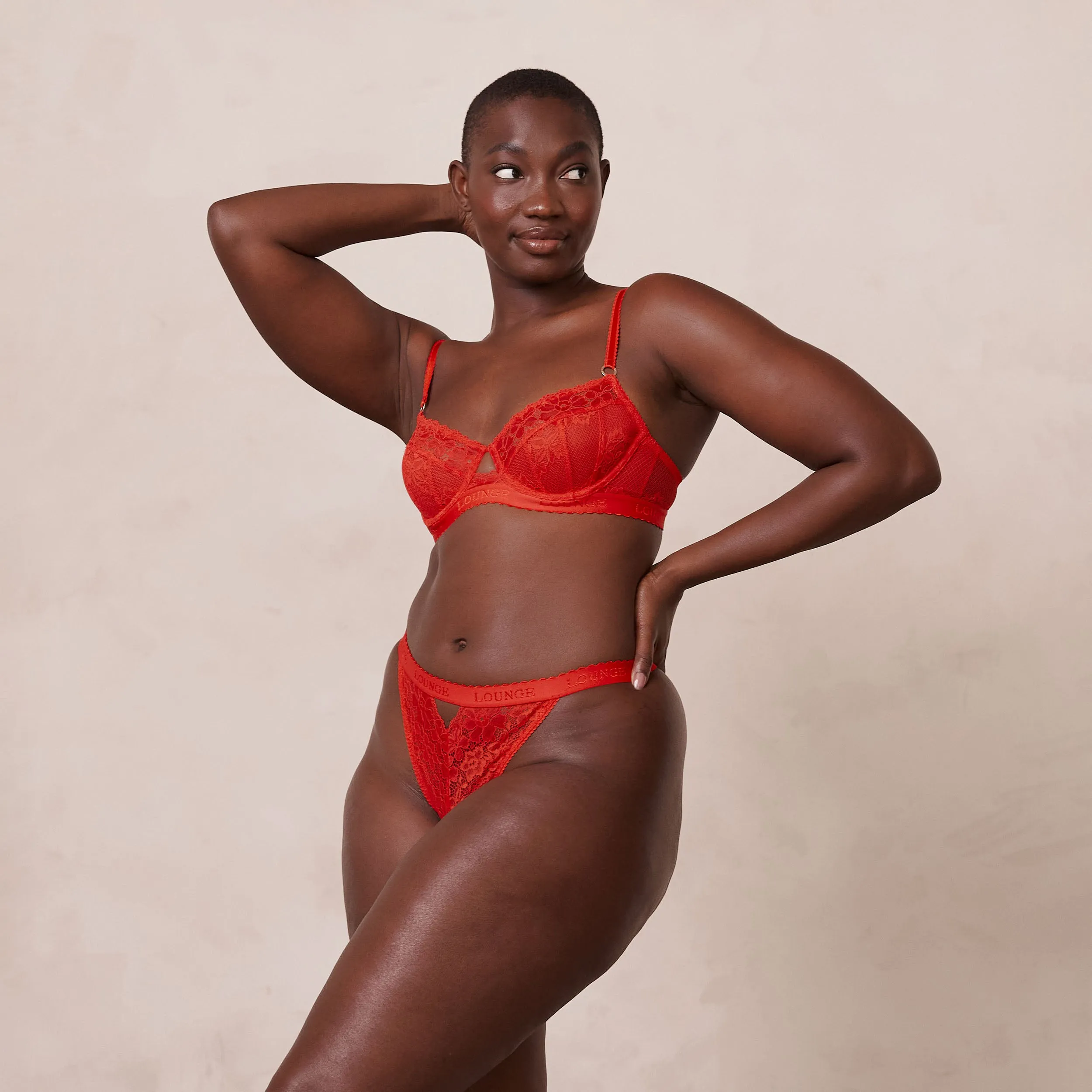 Flair Balcony Bra  - Red