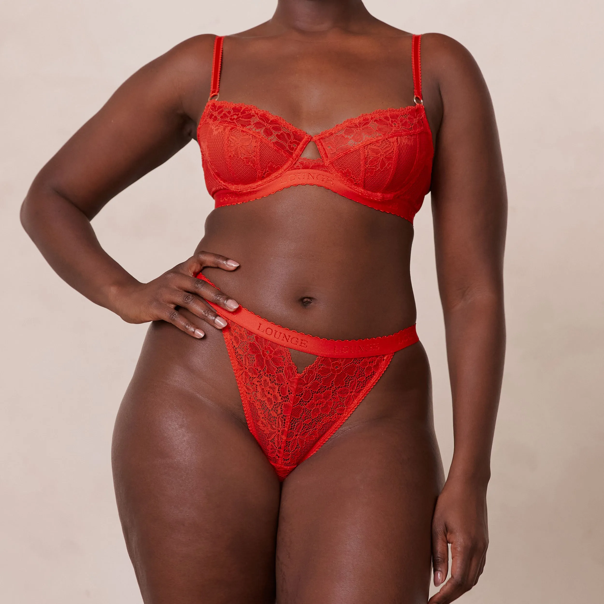 Flair Balcony Bra  - Red