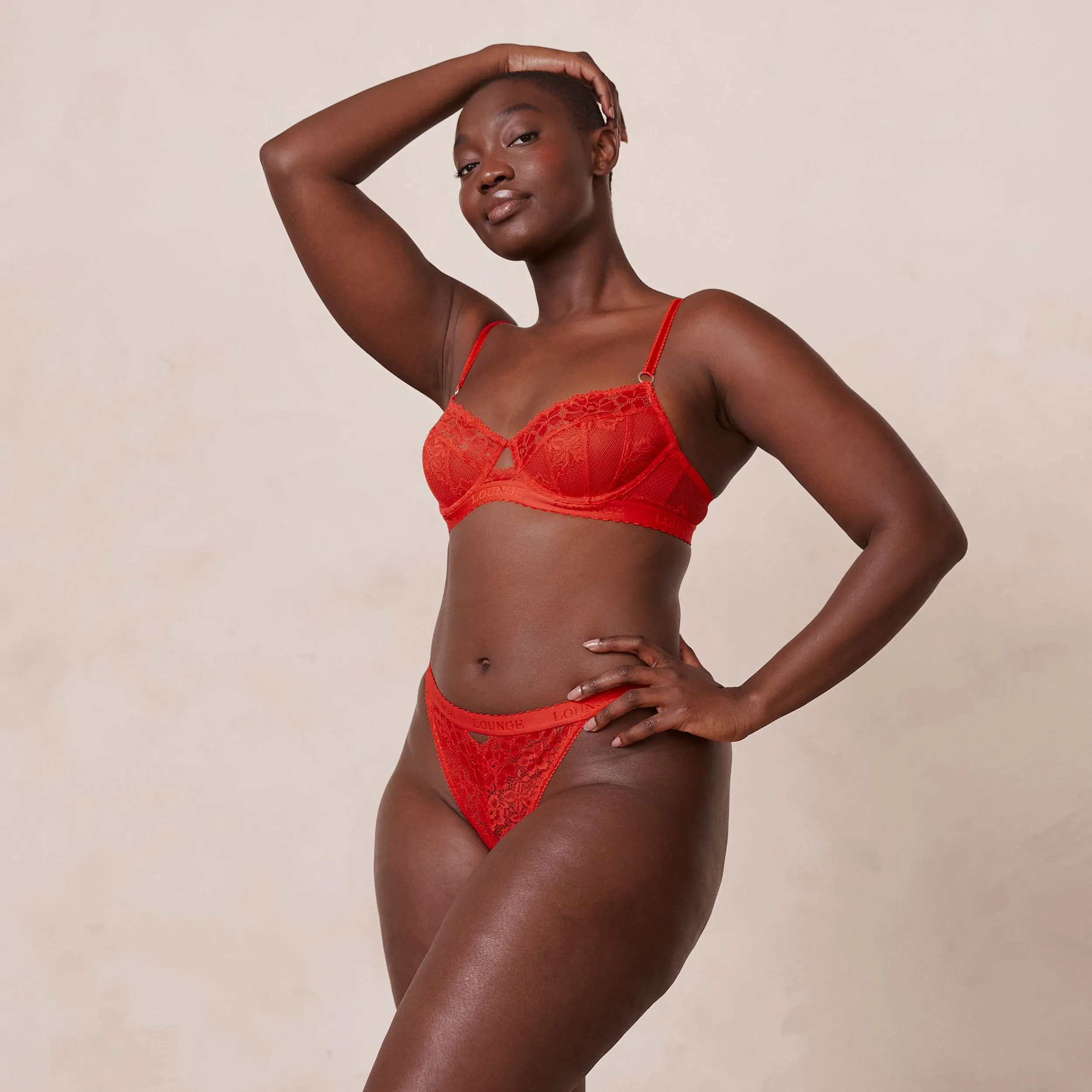 Flair Balcony Bra  - Red