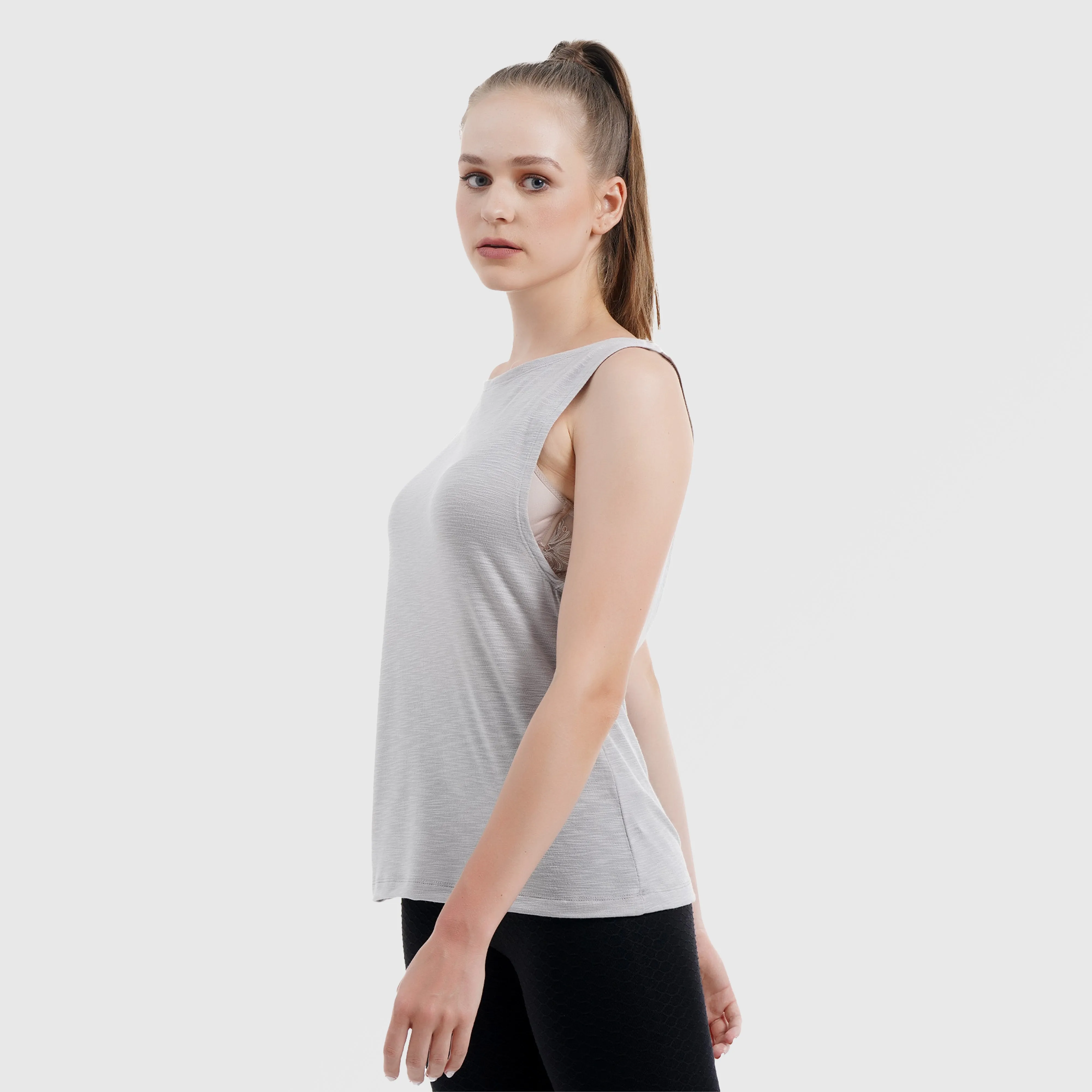 Fraction Sleek Tank (Grey)