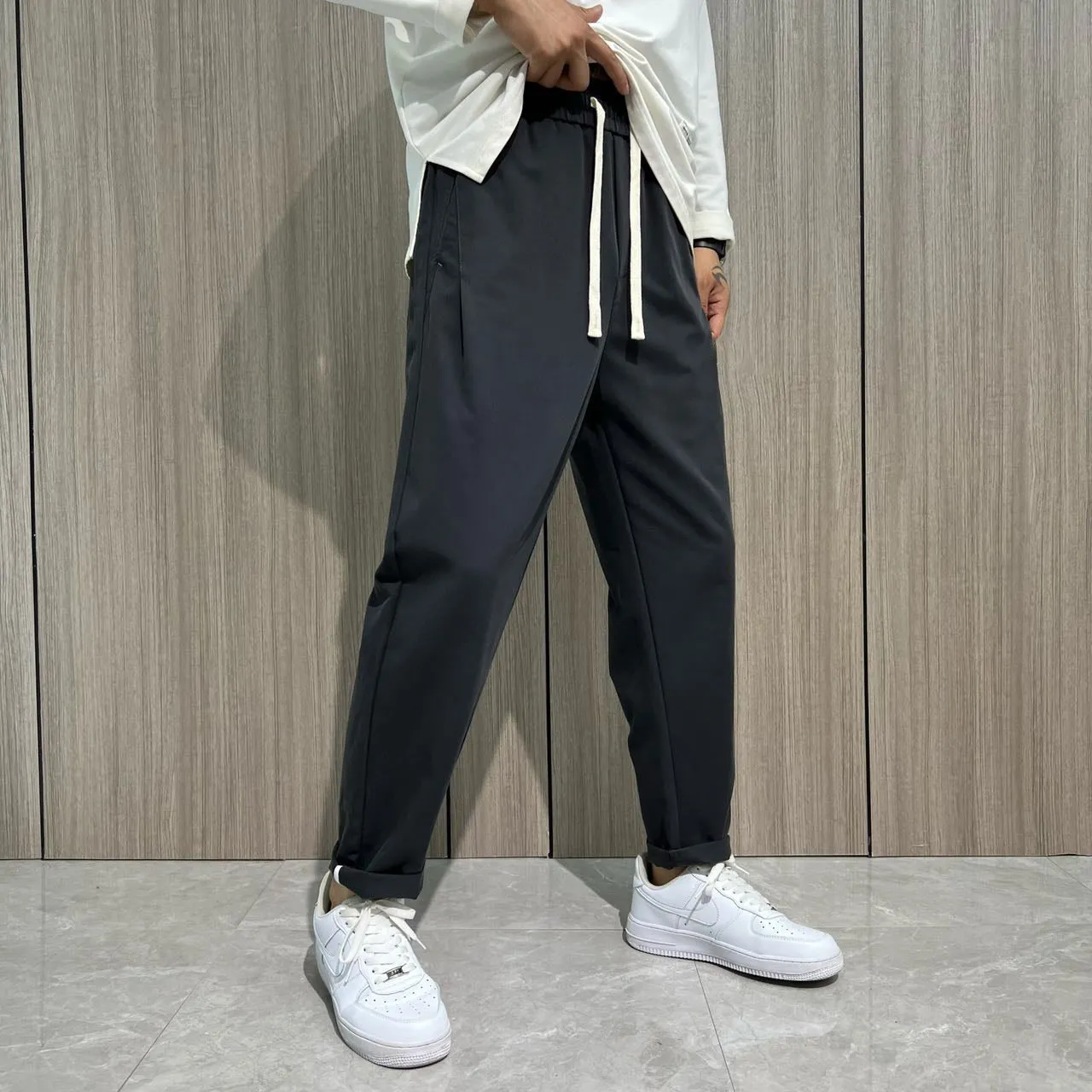 Grey Cargo Pants 1185