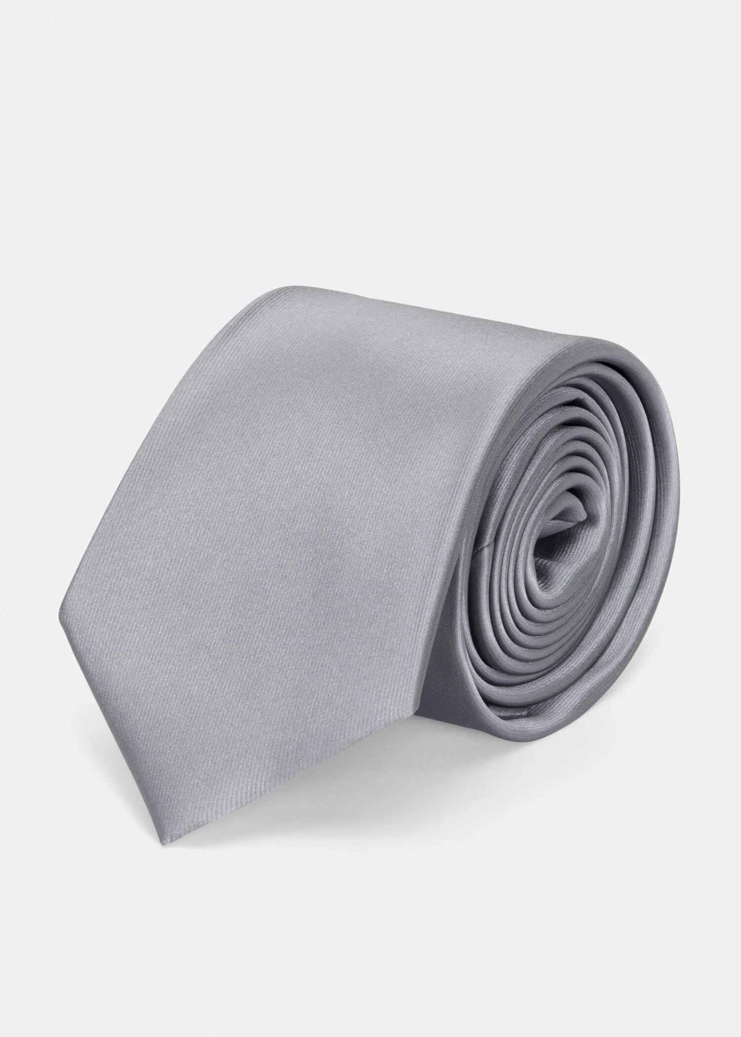 Grey Plain Tie