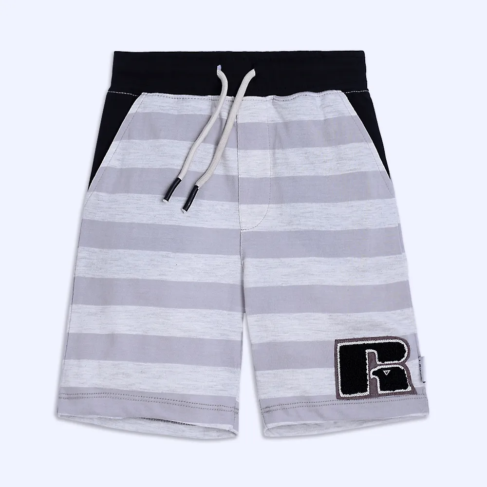 Grey Stripes Shorts