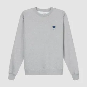 Heart Flower Crewneck - Grey