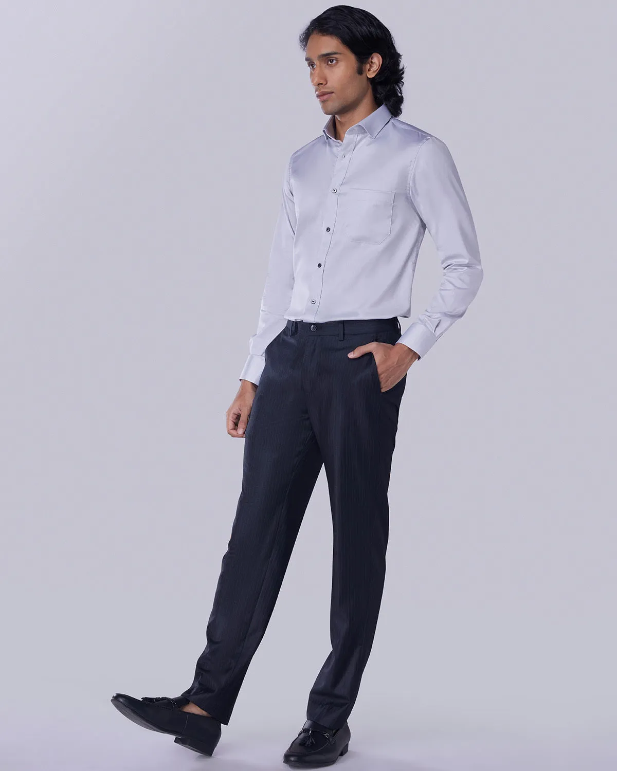 Light Grey Twill Shirt