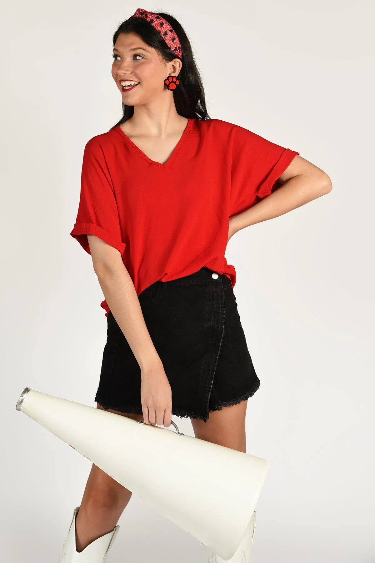 MADISON TOP -RED