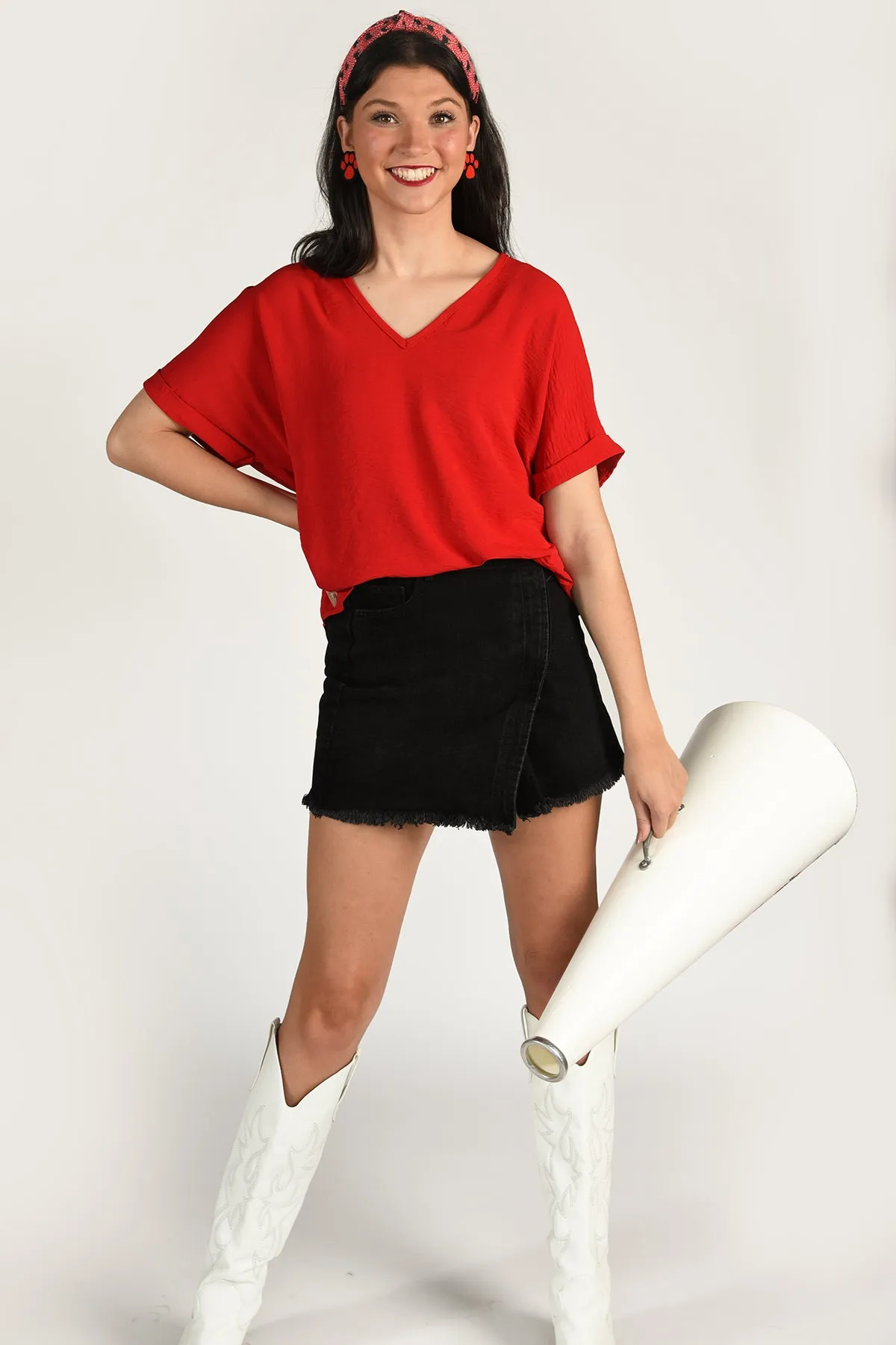 MADISON TOP -RED