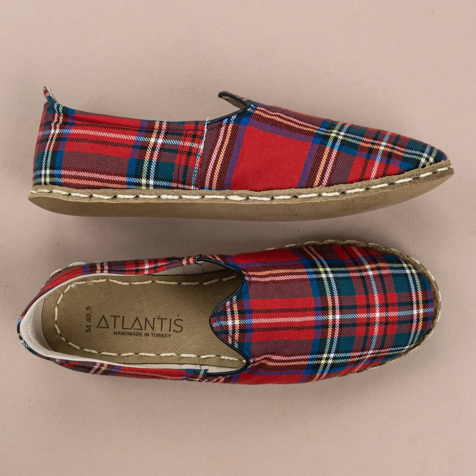 Men's Red Plaid Barefoots