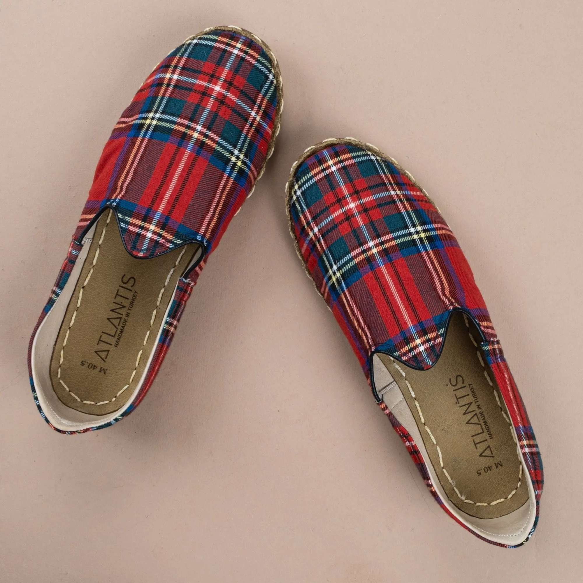 Men's Red Plaid Barefoots