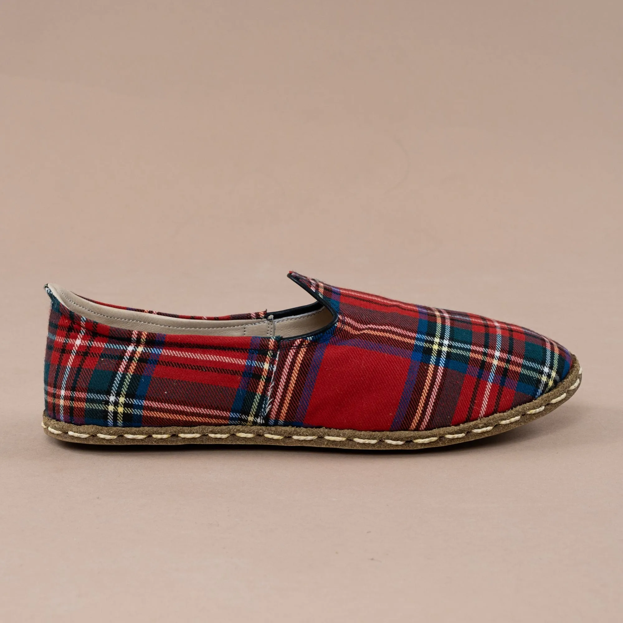 Men's Red Plaid Barefoots