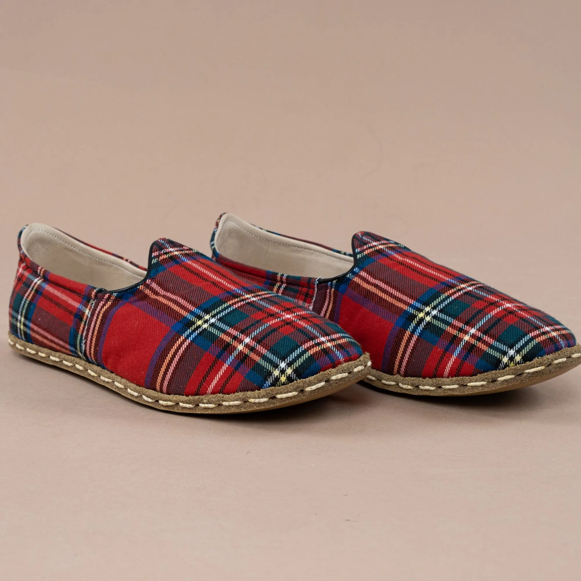 Men's Red Plaid Barefoots