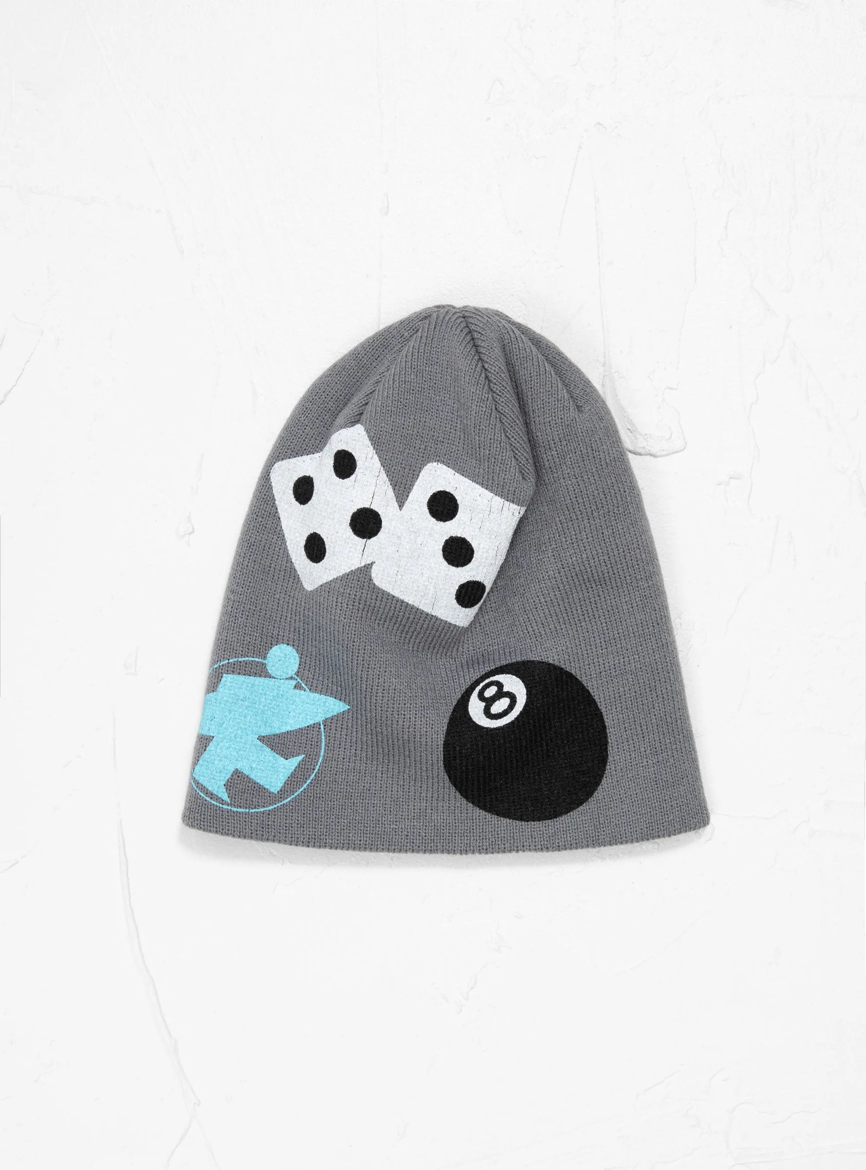 Mixed Logo Skullcap Grey