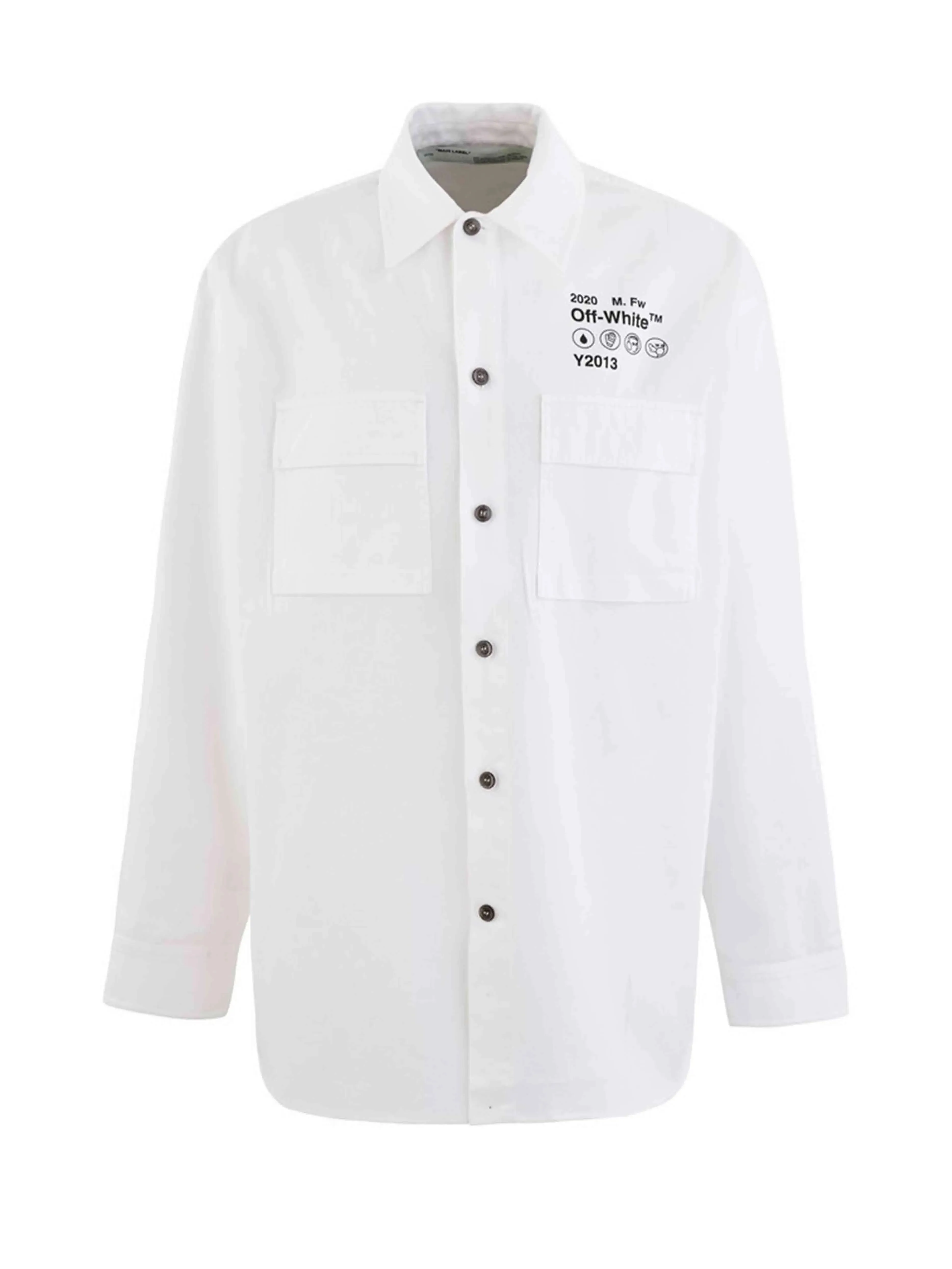 Off-White Gabardine Shirt White XL