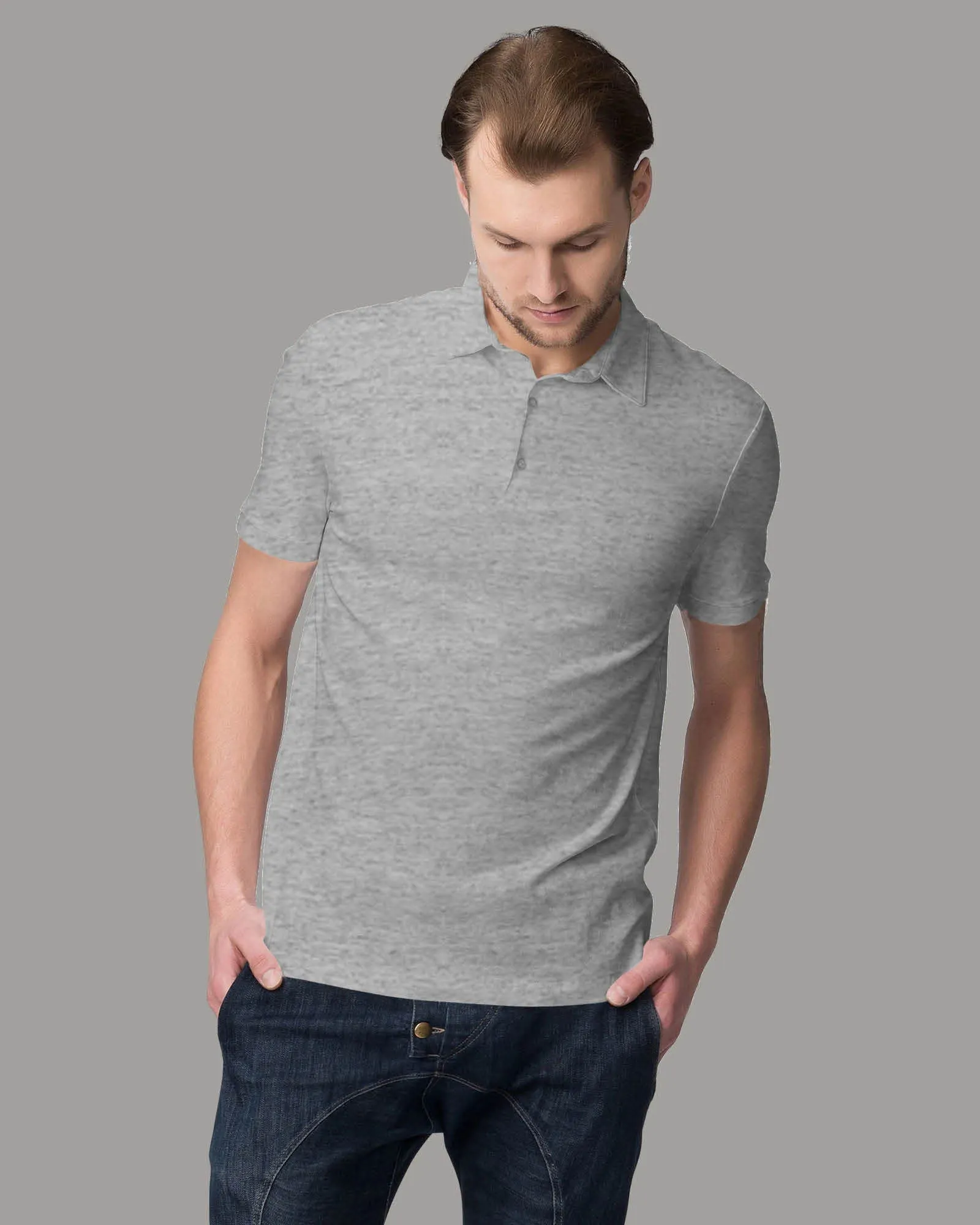 Polo: Grey Melange