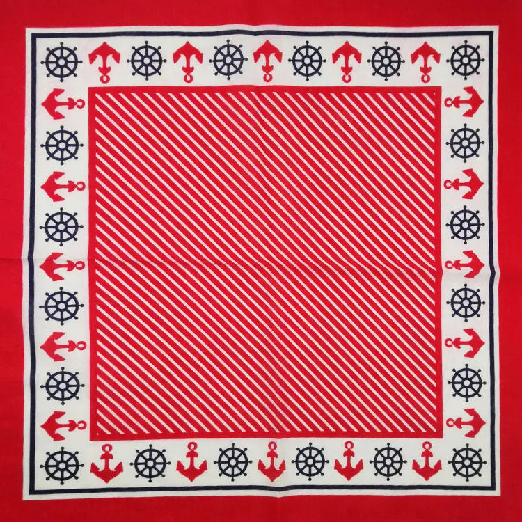 Red Anchor Bandana