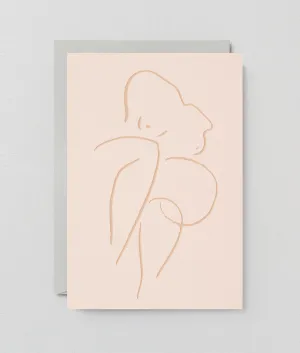  Seated Nude  Card