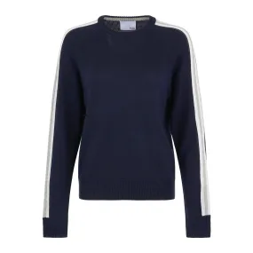 Sienna Crewneck- Blue & Grey