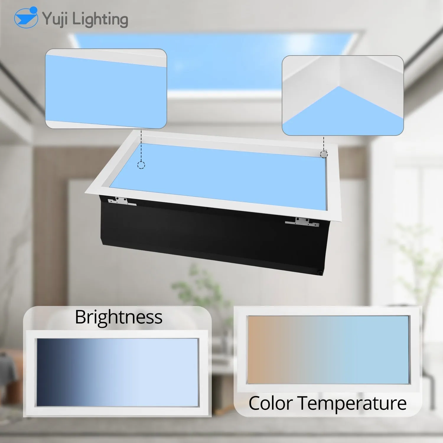 Skyline CRI 98 72W 6060 Rooflight Ceiling Light 2700K-6500K