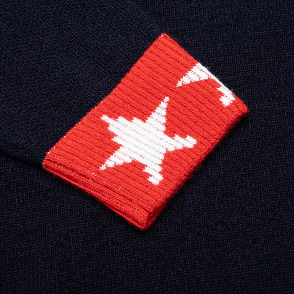 Sweater - Navy/Red