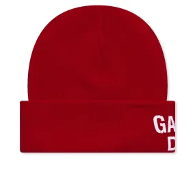 Topanga Beanie - Black/Red